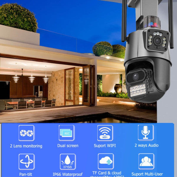 CAM-IP6MP-EP11-QQ GMB kamera 6 mpix microSD iCSee xmeye pro app Two-way voice PTZ ip66,3.6mm+3.6mm