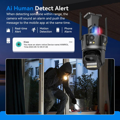 P12 Trostruka Wi – Fi PTZ Kamera – ICSee