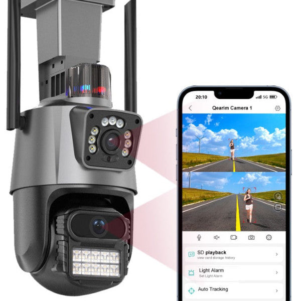 CAM-IP6MP-EP11-QQ GMB kamera 6 mpix microSD iCSee xmeye pro app Two-way voice PTZ ip66,3.6mm+3.6mm